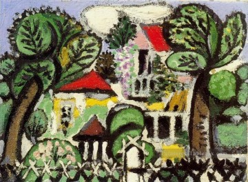 Paysage 1 1933 cubiste Peinture à l'huile